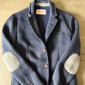 Franceschini Italy Knit Blazer – Men’s XL (Fits M) – Soft Tailored – Elbow Patch